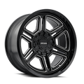 Mayhem - HERMOSA - Black - Black Milled - 20" x 9", 18 Offset, 5x127/139.7 (Bolt pattern), 87mm HUB