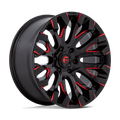 Fuel - D829 QUAKE - Black - Gloss Black Milled Red Tint - 20" x 9", 1 Offset, 6x135 (Bolt pattern), 87.1mm HUB - D82920908950