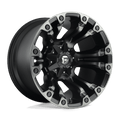 Fuel - D851 VAPOR - Black - Matte Black Gray Tint - 20" x 10", -18 Offset, 8x170 (Bolt pattern), 125.1mm HUB