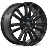 RTX Wheels - Aura - Black - Gloss Black - 17" x 7.5", 42 Offset, 5x114.3 (Bolt pattern), 60.1mm HUB