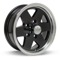 RTX Wheels - Mite - Black - Satin Black with Machined Lip - 13" x 5", 0 Offset, 5x114.3 (Bolt pattern), 75mm HUB