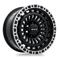 RTX Wheels - Moab - Black - Gloss Black Machined Lip - 18" x 9", 0 Offset, 6x135 (Bolt pattern), 87.1mm HUB