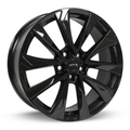 RTX Wheels - Noda - Black - Gloss Black - 18" x 7.5", 45 Offset, 5x114.3 (Bolt pattern), 60.1mm HUB - 083060
