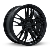 RTX Wheels - Scepter - Black - Gloss Black - 17" x 7.5", 40 Offset, 5x114.3 (Bolt pattern), 73.1mm HUB