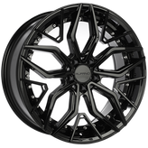 Ruffino Wheels - VF1 - Black - Gloss Black - 19" x 8.5", 35 Offset, 5x114.3 (Bolt Pattern), 73.1mm HUB