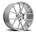 Fittipaldi Sport - FSF06 - Silver - Brushed Clear - 22" x 10", 30 Offset, 6x135 (Bolt Pattern), 87.1mm HUB