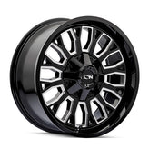 Ion Alloy - 152 - Black - Black/Milled - 20" x 9", 0 Offset, 5x127/139.7 (Bolt pattern), 87.1mm HUB