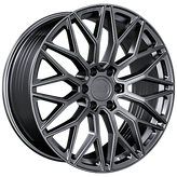 Envy Wheels - FF2GM - Gunmetal - GUN METAL - 22" x 9.5", 25 Offset, 6x135 (Bolt Pattern), 87.1mm HUB