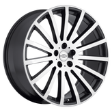 Redbourne Wheels - DOMINUS - Gunmetal - GUNMETAL W/ MIRROR CUT FACE - 20" x 9.5", 32 Offset, 5x120 (Bolt Pattern), 72.56mm HUB