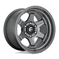 Fuel - D665 SHOK - Gunmetal - MATTE GUN METAL - 17" x 10", -18 Offset, 6x139.7 (Bolt Pattern), 106.1mm HUB