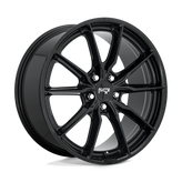 Niche - M240 RAINIER - Black - GLOSS BLACK - 19" x 8.5", 42 Offset, 5x112 (Bolt Pattern), 66.6mm HUB