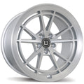 Braelin - BR11 - Silver - Satin Silver With Satin Machined Face - 19" x 11", 35 Offset, 5x120 (Bolt Pattern), 72.6mm HUB