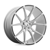 Asanti Black - ABL-13 VEGA - Silver - Brushed Silver Carbon Fiber Insert - 20" x 10.5", 20 Offset, 5x115 (Bolt Pattern), 72.6mm HUB