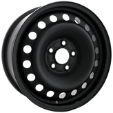 Envy Wheels - NX4 STEEL WHEEL - Black - FLAT BLACK - 16" x 6", 42 Offset, 5x108 (Bolt Pattern), 63.4mm HUB