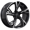 ART - Replica 230 - Black - Gloss Black - Machined Face - 22" x 9.5", 25 Offset, 5x112 (Bolt Pattern), 66.5mm HUB