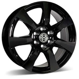 RSSW - Iron - Black - Gloss Black - 18" x 8", 53 Offset, 5x127 (Bolt Pattern), 67mm HUB