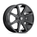 DUB - S110 PUSH - Black - GLOSS BLACK - 20" x 8.5", 45 Offset, 5x114.3, 120 (Bolt Pattern), 72.6mm HUB