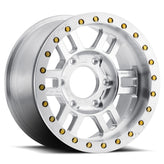 Vision Wheel Off-Road - 398 MANX COMPETITION - Silver - Machined - 17" x 9.5", -18 Offset, 6x165.1 (Bolt Pattern), 110mm HUB