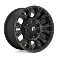 Fuel - D569 VAPOR - Black - MATTE BLACK DOUBLE DARK TINT - 17" x 9", 20 Offset, 6x139.7 (Bolt Pattern), 106.1mm HUB