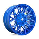 Fuel - D770 TWITCH - ANODIZED BLUE MILLED - 20" x 10", -18 Offset, 8x180 (Bolt Pattern), 124.2mm HUB