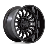 Fuel - D796 ARC - Black - MATTE BLACK WITH GLOSS BLACK LIP - 22" x 12", -44 Offset, 6x135, 139.7 (Bolt Pattern), 106.1mm HUB