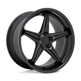 TSW Wheels - LAUNCH - Black - MATTE BLACK WITH GLOSS BLACK LIP - 19" x 8.5", 35 Offset, 5x120 (Bolt Pattern), 76.1mm HUB