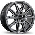 Fast Wheels - Switch - Grey - Titanium - 17" x 7.5", 45 Offset, 5x120 (Bolt Pattern), 64.1mm HUB