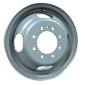 Envy Wheels - Dually Steel Wheel - Grey - GREY - 16" x 6", 127 Offset, 8x165.1 (Bolt Pattern), 124.3mm HUB