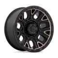 Fuel - D824 TRACTION - Black - MATTE BLACK WITH DOUBLE DARK TINT - 20" x 9", 1 Offset, 8x170 (Bolt Pattern), 125.1mm HUB