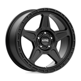 KMC Wheels - KM721 ALPINE - Black - Satin Black - 18" x 8", 38 Offset, 5x114.3 (Bolt Pattern), 72.6mm HUB