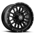 ATX Series - AX203 - Black - Gloss Black - 17" x 8", 0 Offset, 5x127, 139.7 (Bolt Pattern), 78.1mm HUB