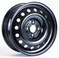 RTX Wheels - Steel Wheel - Black - Black - 15" x 6", 45 Offset, 4x100 (Bolt Pattern), 57.1mm HUB