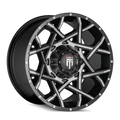 American Truxx - GRIDLOCK - Black - BLACK/MACHINED - 20" x 12", -44 Offset, 8x180 (Bolt Pattern), 124.2mm HUB