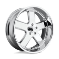 US Mag - U116 HUSTLER - Polished - CHROME PLATED - 22" x 9", 1 Offset, 5x127 (Bolt Pattern), 78.1mm HUB