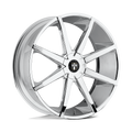 DUB - S201 PUSH - Polished - CHROME PLATED - 22" x 9.5", 25 Offset, 6x135, 139.7 (Bolt Pattern), 87.1mm HUB