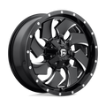 Fuel - D574 CLEAVER - Black - GLOSS BLACK MILLED - 20" x 9", 20 Offset, 6x135, 139.7 (Bolt Pattern), 106.1mm HUB