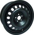 RTX Wheels - Steel Wheel - Black - Black - 17" x 6.5", 40 Offset, 5x100 (Bolt Pattern), 57.1mm HUB
