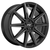 Niche - M243 TIFOSI - Black - GLOSS BLACK MILLED - 20" x 9", 38 Offset, 5x108 (Bolt Pattern), 72.56mm HUB