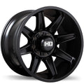 Fast HD - HAVOK - Black - Satin Black - 20" x 12", -44 Offset, 8x165.1 (Bolt Pattern), 125mm HUB