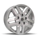 DTD - OEM+ - Silver - Silver - 16" x 6.5", 61 Offset, 5x130 (Bolt Pattern), 78.1mm HUB