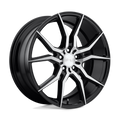 Niche - M166 ASCARI - Black - Gloss Black Brushed - 19" x 9.5", 35 Offset, 5x120 (Bolt Pattern), 72.6mm HUB