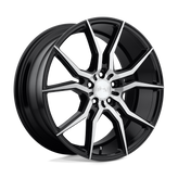 Niche - M166 ASCARI - Black - Gloss Black Brushed - 19" x 9.5", 35 Offset, 5x120 (Bolt Pattern), 72.6mm HUB