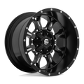 Fuel - D517 KRANK - Black - MATTE BLACK MILLED - 20" x 12", -44 Offset, 6x135, 139.7 (Bolt Pattern), 106.1mm HUB