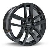 RTX Wheels - Pilot - Black - Gloss Black - 18" x 8", 45 Offset, 5x120 (Bolt Pattern), 64.1mm HUB