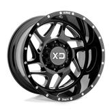 XD Series - XD836 FURY - Black - Gloss Black Milled - 20" x 9", 18 Offset, 5x150 (Bolt Pattern), 110.1mm HUB