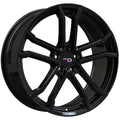 Euro Design - Monaco - Black - Gloss Black - 17" x 7.5", 42 Offset, 5x100 (Bolt Pattern), 56.1mm HUB