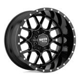 Moto Metal - MO986 SIEGE - Black - GLOSS BLACK - 20" x 9", 18 Offset, 6x135, 139.7 (Bolt Pattern), 106.1mm HUB