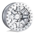 Black Rhino - RIFT BEADLOCK - Silver - SILVER WITH MIRROR FACE & MACHINED RING - 17" x 8.5", -30 Offset, 6x139.7 (Bolt Pattern), 112.1mm HUB