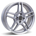 RSSW - Cruiser - Silver - Silver - 15" x 6.5", 45 Offset, 4x108 (Bolt Pattern), 63.4mm HUB