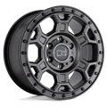 Black Rhino - MIDHILL - Gunmetal - MATTE GUNMETAL WITH BLACK BOLTS - 17" x 8", 45 Offset, 5x160 (Bolt Pattern), 65.1mm HUB